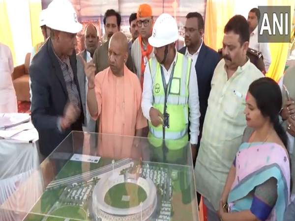 up-cm-yogi-adityanath-inspects-international-cricket-stadium-in-varanasi