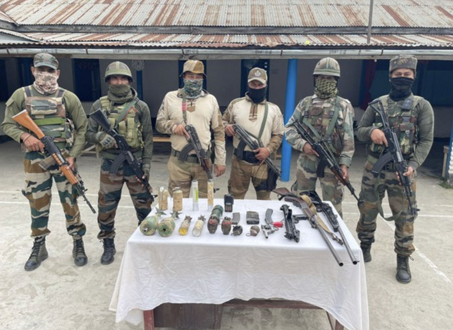 manipur-security-forces-recover-huge-cache-of-arms-ammunition-in-thoubal
