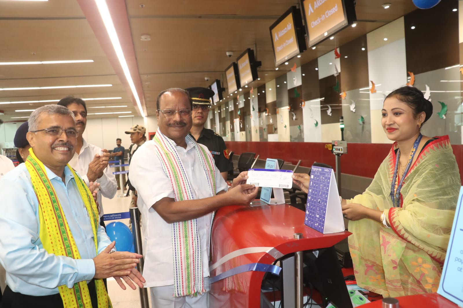 tripura-governor-inaugurates-indigo-flight-service-between-agartala-and-hyderabad