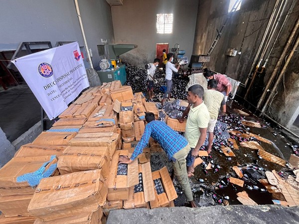 Guwahati: Assam Police seize and dispose of 37,000 bottles of contraband Phensedyl cough syrup