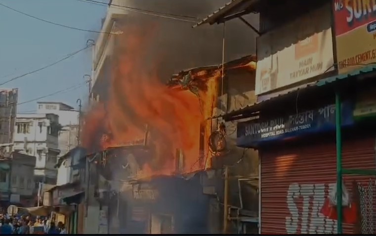 Massive fire breaks out at Silchar