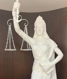 Supreme Court’s lady justice no longer has blindfold: ‘The law is not blind’   