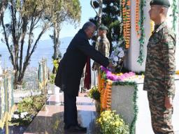 Nagaland Governor leads Vijay Diwas tributes at Zakhama Military Station