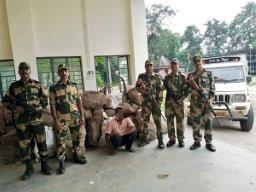 Meghalaya: BSF seizes buffalo horns, liquor along Indo-Bangladesh border