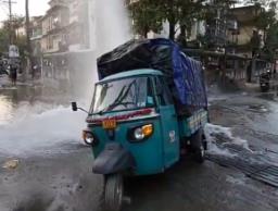 Water pipeline bursts in Guwahati again amid water shortage