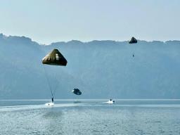 IAF conducts combat training at Umiam Lake, showcasing aerial and special ops